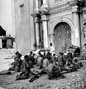 GI's from the Philippines attend Mass in Manila, 1945. Much of our history has been lost over the years.