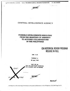 img029 CIA Declassified Report Title Page
